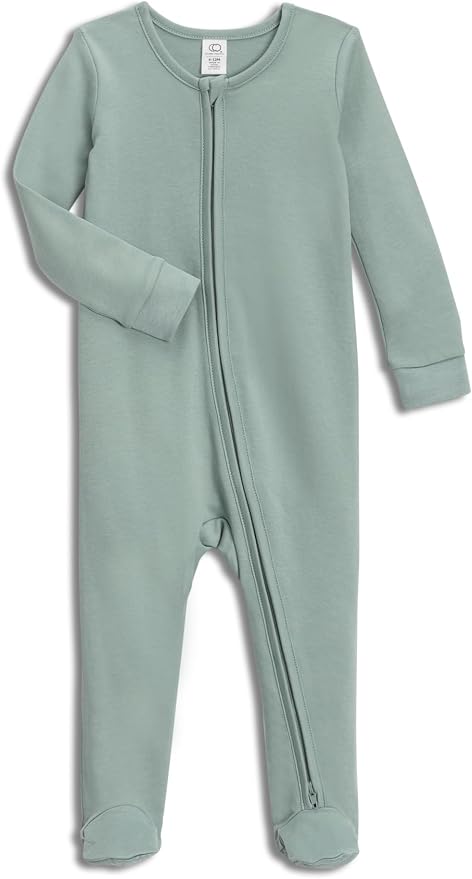 Colored Organics Baby Zip-Up Footed Sleeper by ColoredOrganics
