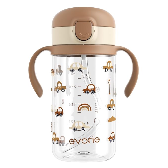 Evorie Tritan Spill Proof Toddler Straw Sippy Cup, 10 oz by Evorie
