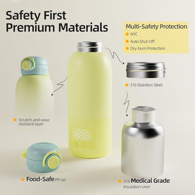 Ellie Portable Bottle Warmer for Travel, w/Reliable Warming, Extended Battery - Image 6