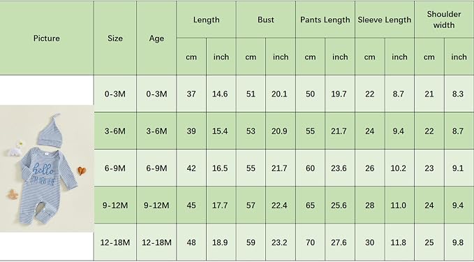 Fernvia Newborn Baby Boy Clothes Letters Print Bodysuit 3 6 9 12 18 Months Long - Image 6