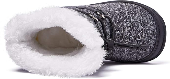 BMCiTYBM Toddler Baby Snow Boots Winter Shoes Boys Girls Cold Weather Baby Faux - Image 4