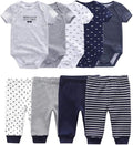 Baby Layette Set Baby Boys' 9-Piece Bodysuits Pants Set Toddler Girl Boy Unisex by Kiddiezoom