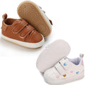2Pairs Baby Shoes, Boys Girls Non-Slip Rubber Sole Sneakers, Unisex Infant Soft by 82-eitwo