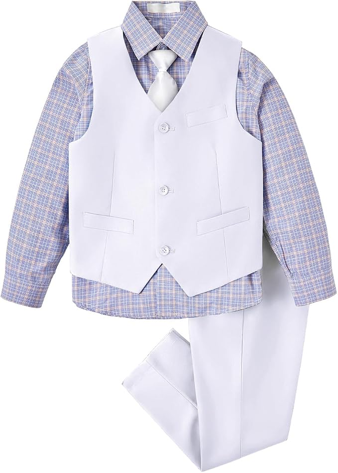 Boys Vest Set Formal Dress Suits Wedding Outfit Dresswear by Lycody