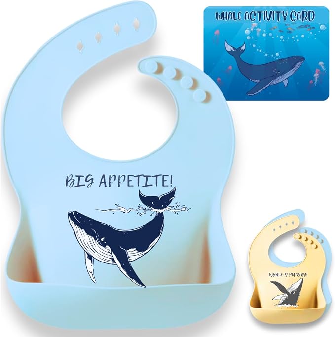 Animal Silicone Bibs for Babies by SandSaltSea
