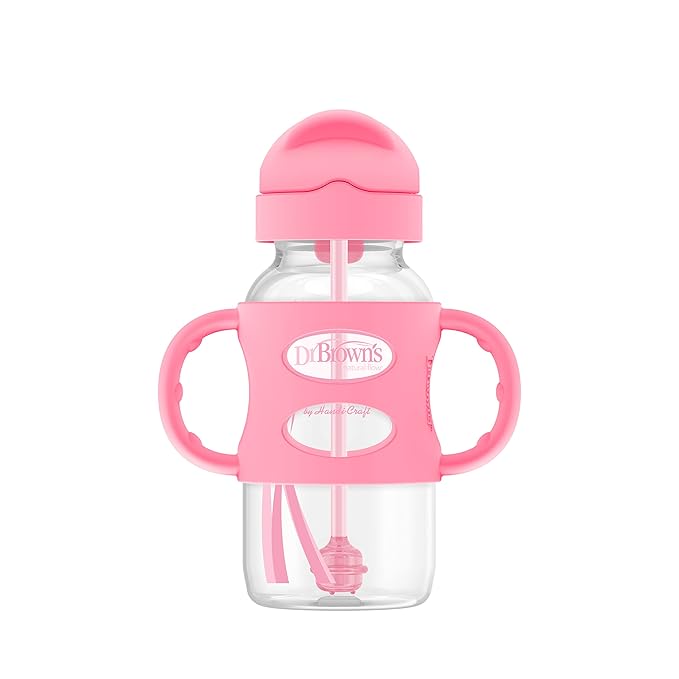 Dr. Brown's Milestones Wide-Neck Sippy Straw Bottle by DrBrowns