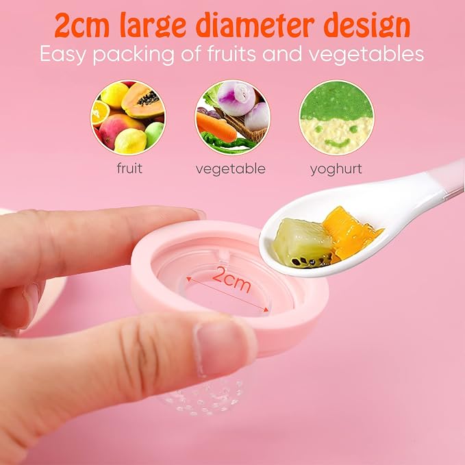 Baby Solids/Frozen Fruit Feeder Pacifier, Infant Teether Toy 4M+, BPA-Free - Image 4