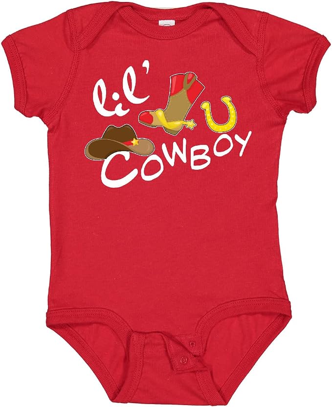inktastic Lil' Cowboy Baby Bodysuit by Inktastic