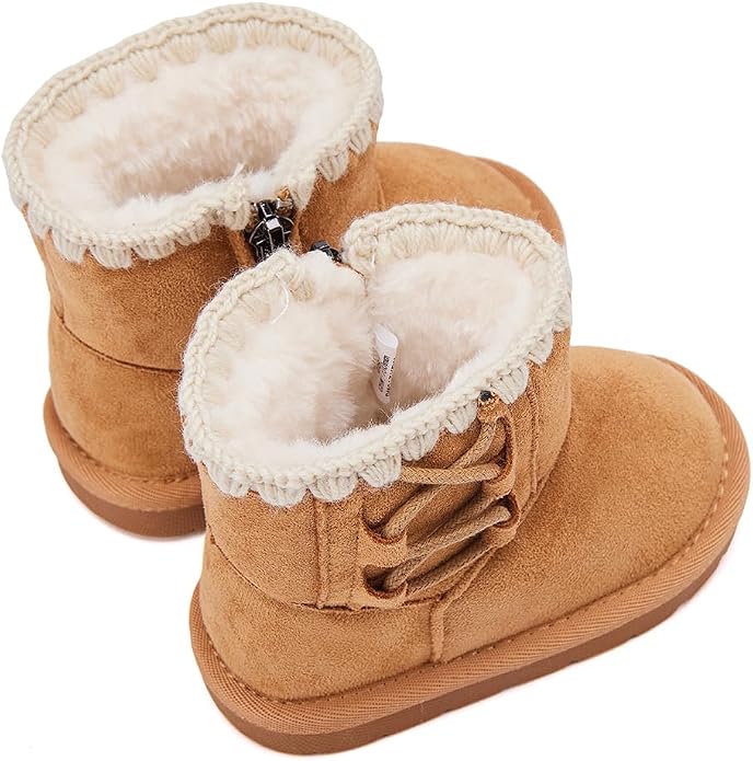 BMCiTYBM Girls Boys Snow Boots Warm Winter Fur Lined Baby Shoes - Image 4