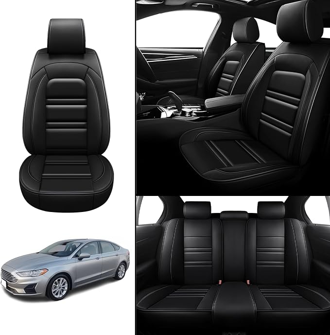 Seat Covers for Ford Fusion 2006-2020 | 5-Seats Leather Seat Covers - Image 2