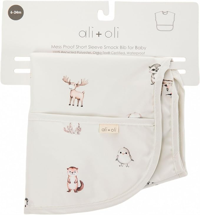 Ali+Oli Smock Bibs for Babies, BPA-Free Oeko-Tex Certified, Waterproof Baby - Image 6