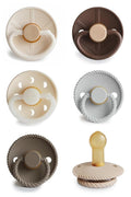 FRIGG Natural Rubber Baby Pacifier 6-Pack Earthy Wonder | Made in Denmark | by mushie
