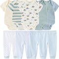 Baby Layette Set Baby Boys' 9-Piece Bodysuits Pants Set Toddler Girl Boy Unisex by Kiddiezoom