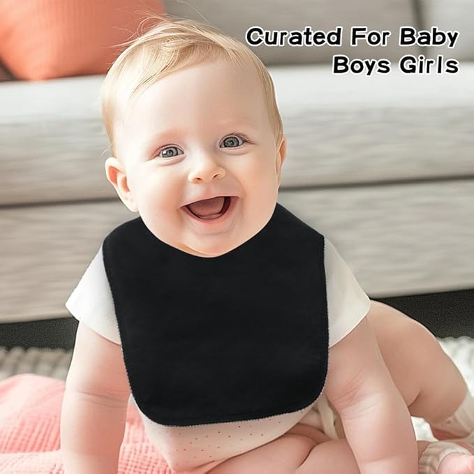 8 Pack Baby Bibs Unisex Adjustable - Image 7