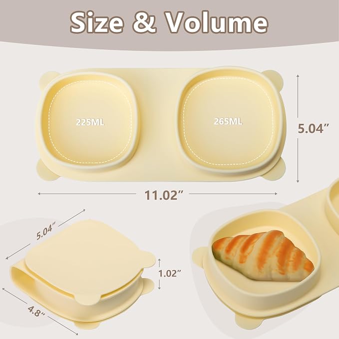 Silicone Foldable Novelty Dinner Plates, Suction Plates - Image 3