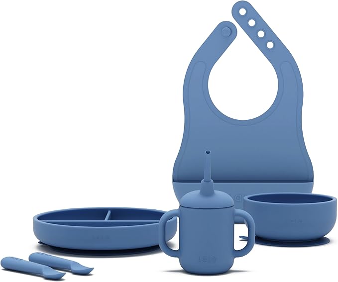 Lalo First Bites Silicone Baby Feeding Set by Lalo