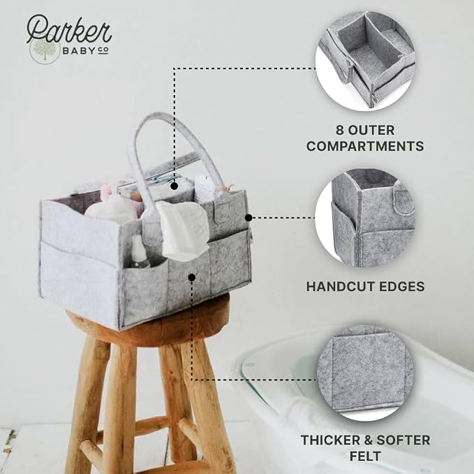 Parker Baby Co. Diaper Caddy - Image 4