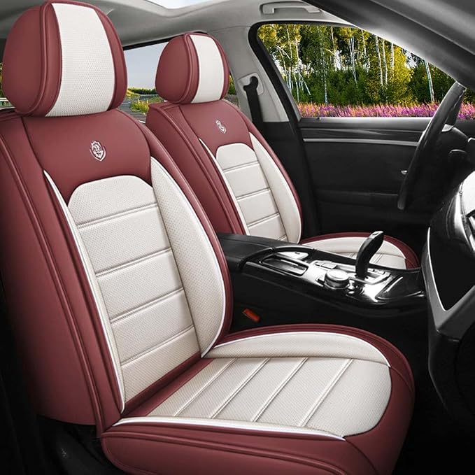 Leather Seat Cover for Ford Edge 2010-2026, Waterproof Soft Seat Covers by LEYPOCO