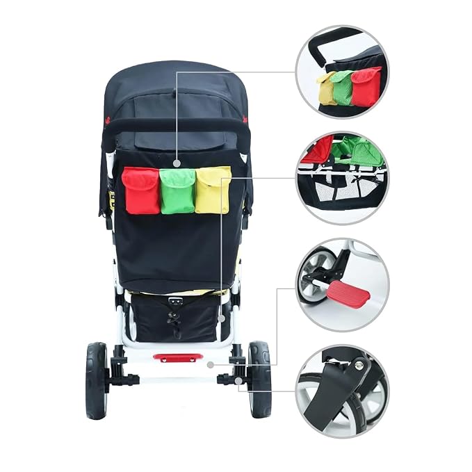 Familidoo H3E 3 Seat Baby Stroller - Image 4
