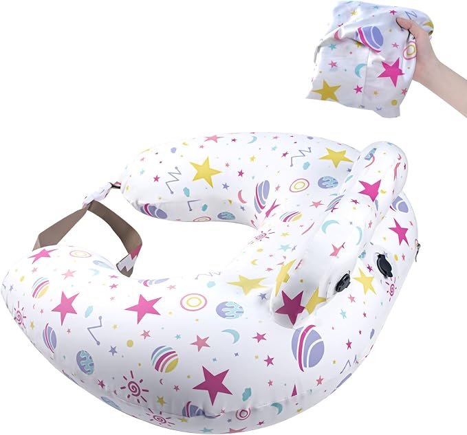 Inflatable Travel Nursing Pillow by PortabuddyUSA