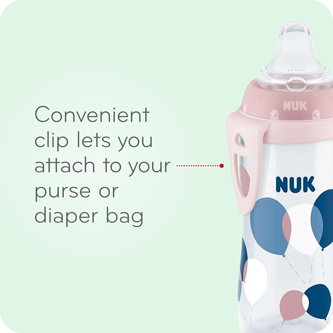 NUK Active Sippy Cup, 10 oz, 2 Pack, Disney Princess, Soft Spout, Spill-Proof - Image 5
