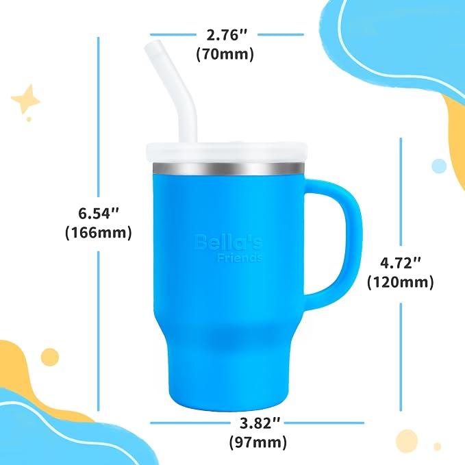 Bella's Friends Handy Mini Tumbler – Adorable 9 oz Toddler Sippy Cup, Stainless - Image 3