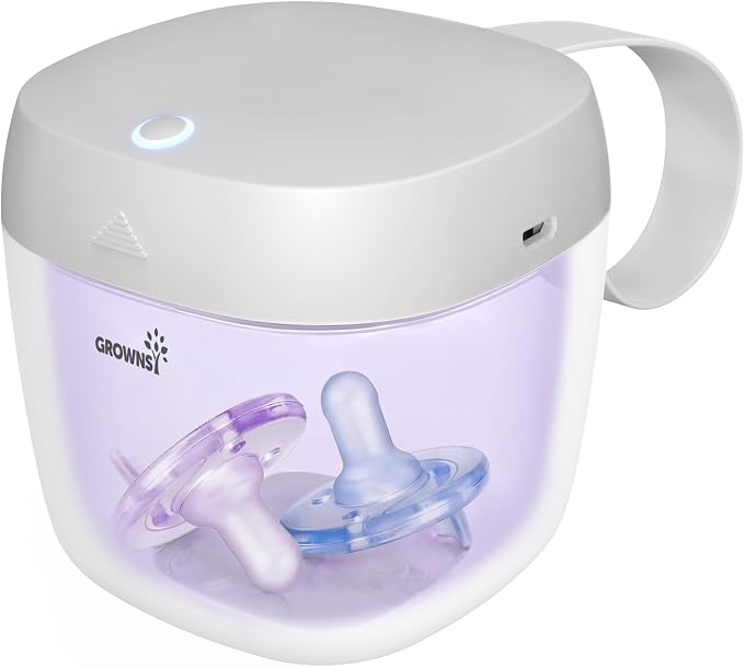 GROWNSY Pacifier Sanitizer Portable, UV Light Sanitizer on The Go, USB Charging by GROWNSY