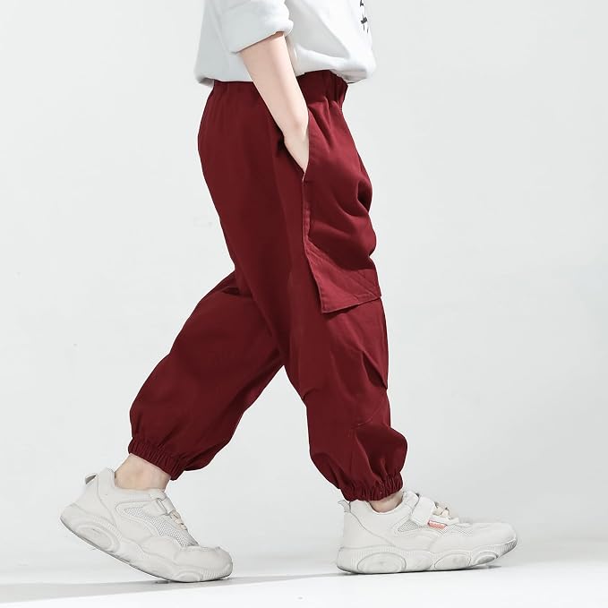 MINI PANDA Toddler Pants Boys& Girls, Relaxed Stretch Twill Toddler Casual Pants - Image 3