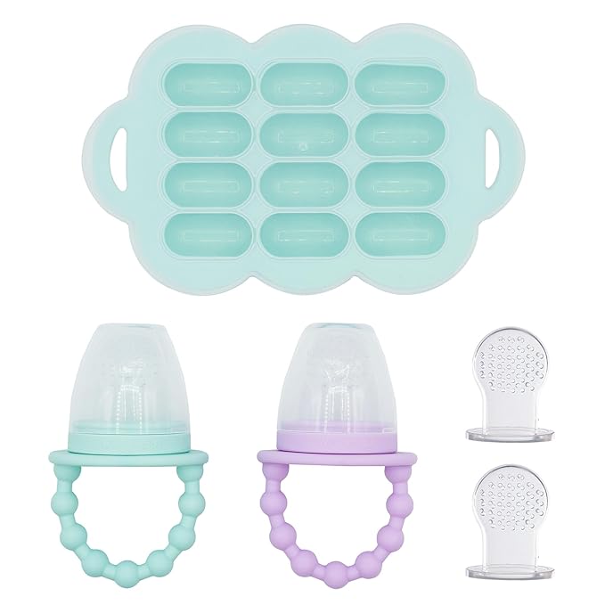 WeeSprout Silicone Baby Food Feeders + Freezer Tray by WeeSprout
