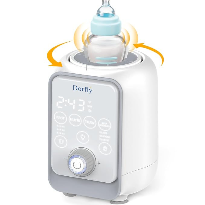 Swirlable Baby Bottle Warmer 3 Mins Fast Bottle Warmer 9 in 1 Bottle Warmer by Dorfly