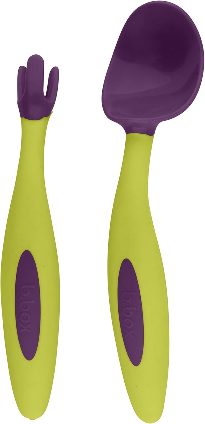 b.box Toddler Cutlery Set: Patented FLORK™ Designed Fork, Spoon & Travel Case by bbox