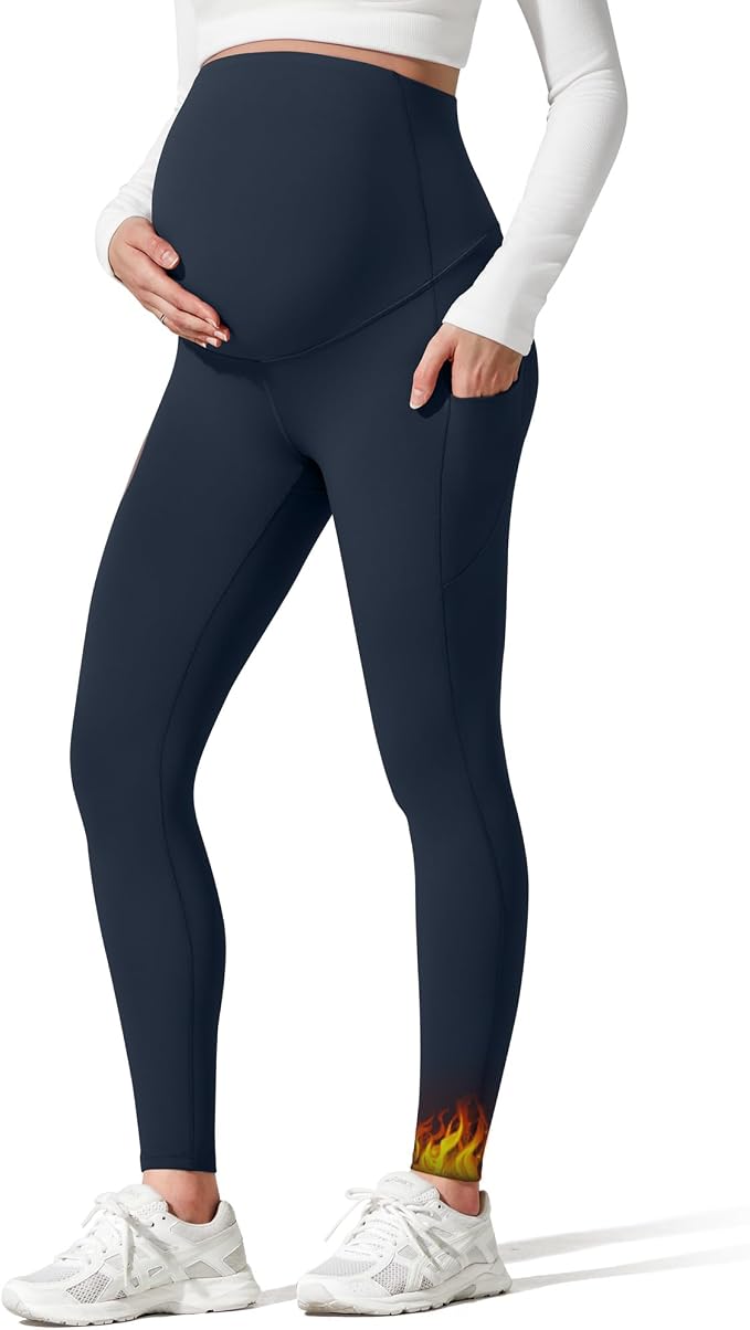 G4Free Barefeel Fleece Lined Maternity Leggings by G4Free