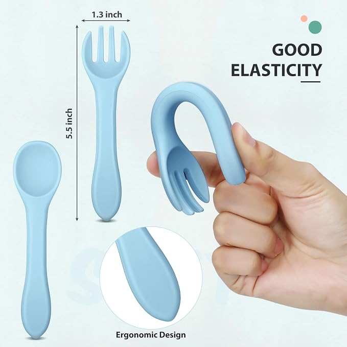 Zhanmai 3 Pack Silicone Bibs for Babies - Image 3