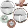 Stainless Steel Toddler Plate by TotsGround