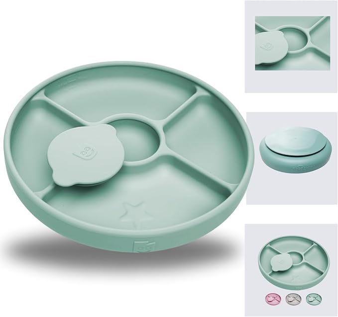 TalkTools Bitsy Feeding Kid's Essentials Plate Set – Toddler Utensils, Spoon by TalkTools