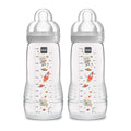 MAM Easy Active Baby Bottles 11oz, Fast Flow Skinsoft Silicone Nipple by MAMBabyUSA