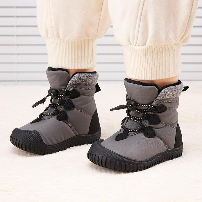 BMCiTYBM Toddler Baby Winter Snow Boots Boy Girl Faux Fur Warm Non Slip First - Image 2