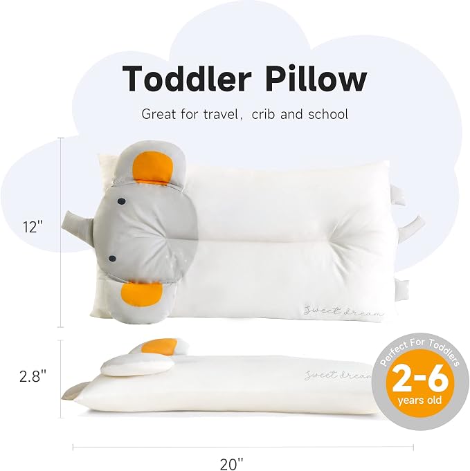Choc chick Toddler Pillow, 20X12Inches Machine Washable Soft Hypoallergenic - Image 3