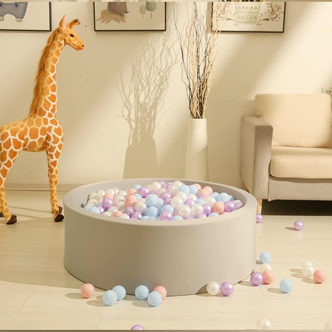 GOGOSO Ball Pits Balls for Toddlers Pack of 50 100 200 Plastics Shape Ball - Image 5