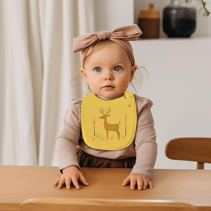 Maiwa 6 Pack Waterproof Cotton Baby Bibs - Image 5