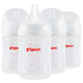 Pigeon PP Nursing Bottle Wide Neck, Anti-Colic, Streamlined Body, Natural Feel by PIGEON