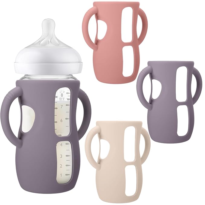BUSOHA 3 Pack Silicone Sleeves for Avent Baby Bottles by BUSOHA