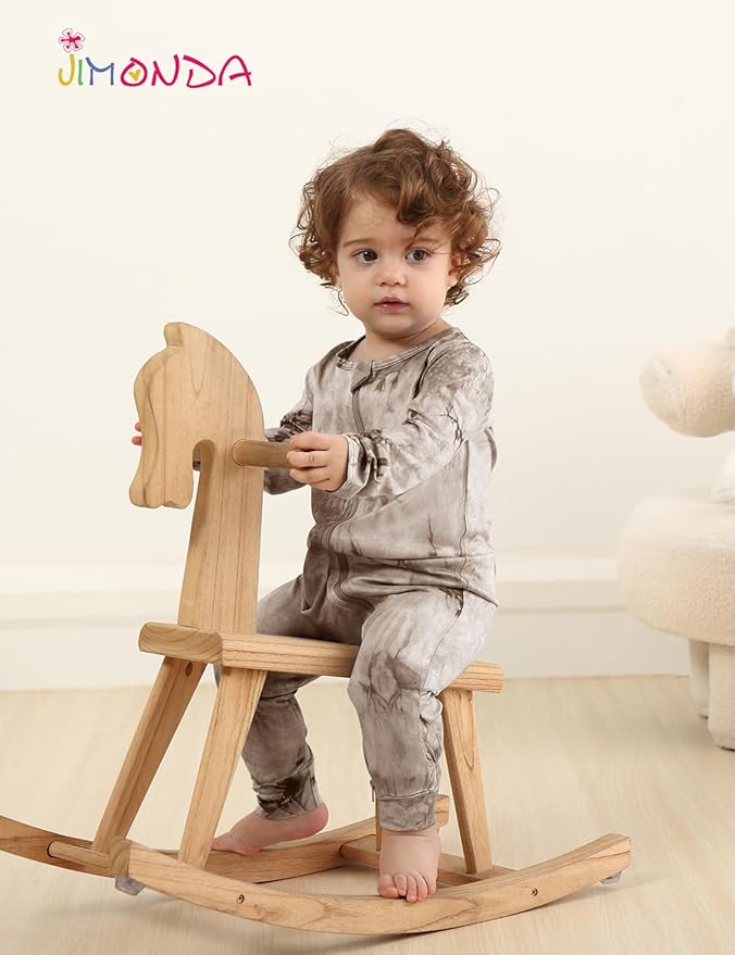 Jimonda Baby Girls Boys Footless Pajamas, Rayon From Bamboo Pjs 2 Way Zipper - Image 7
