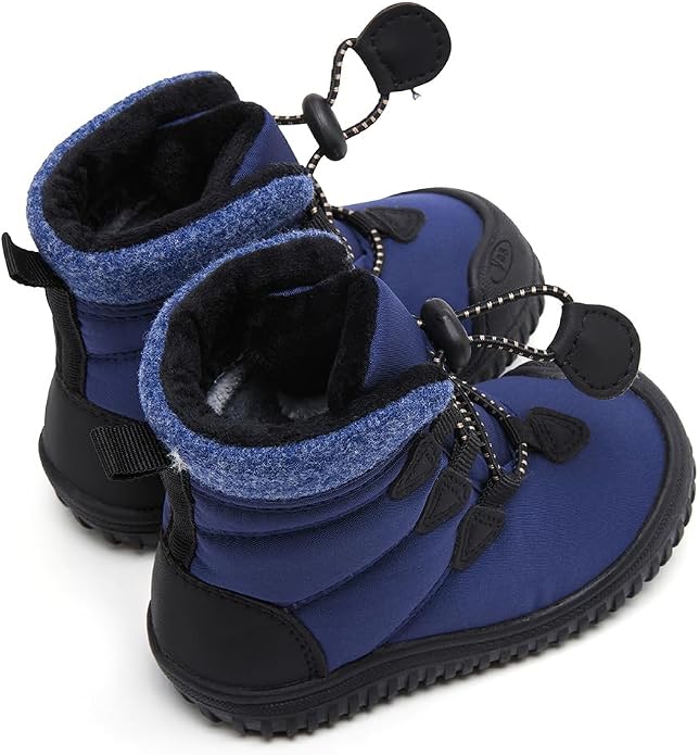 BMCiTYBM Toddler Baby Winter Snow Boots Boy Girl Faux Fur Warm Non Slip First - Image 5