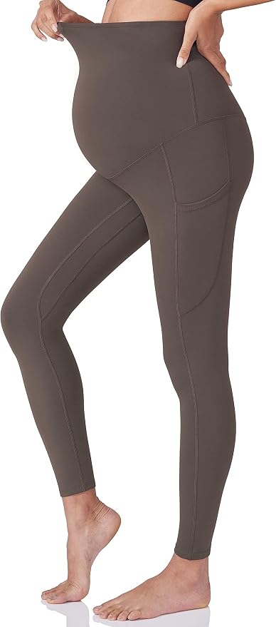 POSHDIVAH 3 Pack Women's Maternity Workout Leggings Over The Belly Pregnancy - Image 2