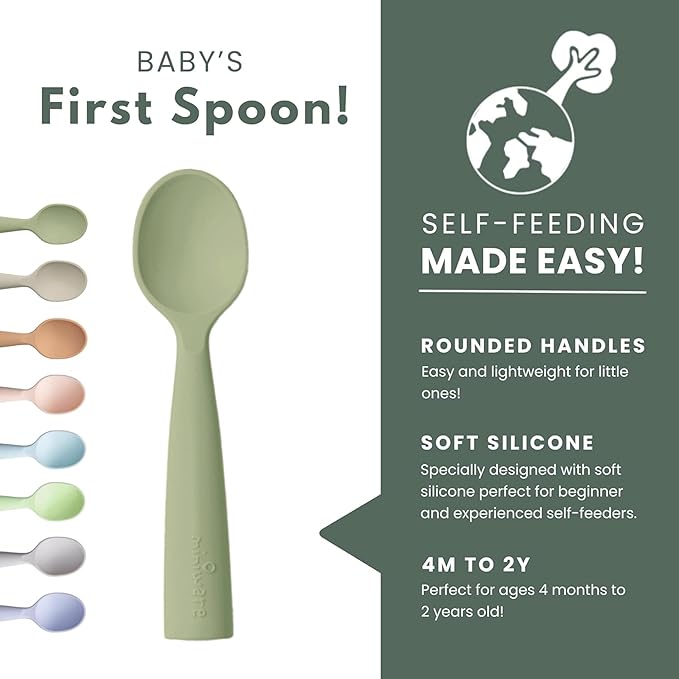 Miniware Silicone Baby Spoon for Training - Image 2