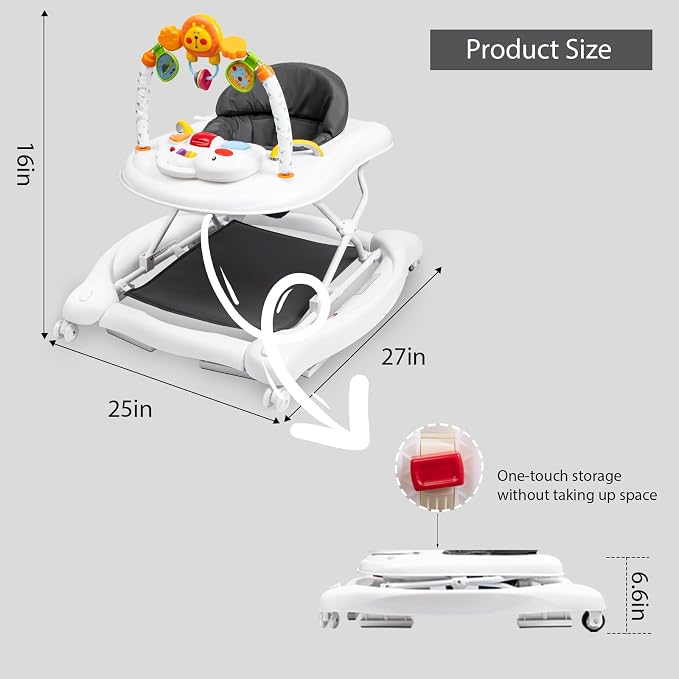 5-in-1 Baby Walker, Baby Walkers - Image 9