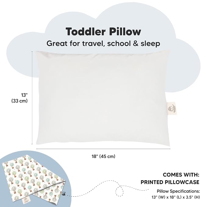 Toddler Pillow with Pillowcase - Image 3