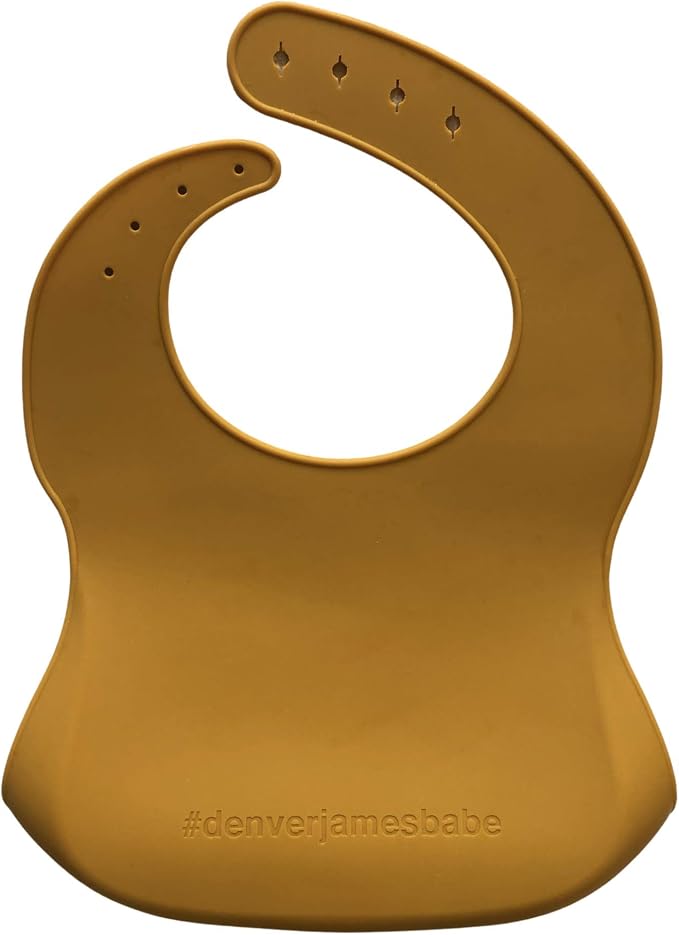 Denver James Silicone Feeding Bibs | Dishwasher Safe. Waterproof. Adjustable. - Image 3