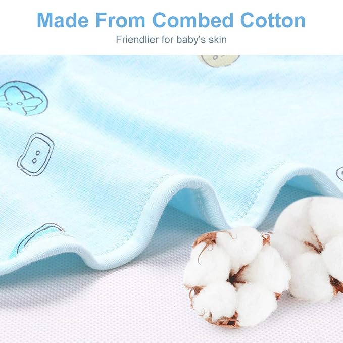 Premium Soft Cotton Baby Swaddle Blankets, Unisex Baby Blanket Wrap - Image 6